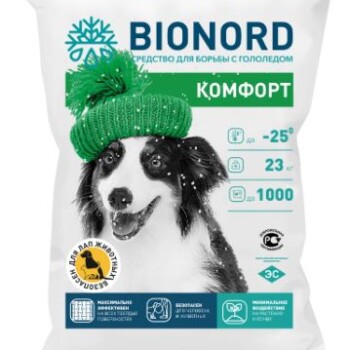 Противогололедный реагент Бионорд Комфорт (Bionord Green), 23 кг