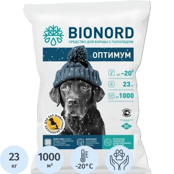 Противогололёдный реагент Бионорд Оптимум (Bionord PRO), 23 кг